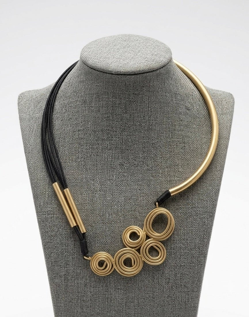 The Spiral Cluster Necklace - CiceroniNecklaceZaza by Somya