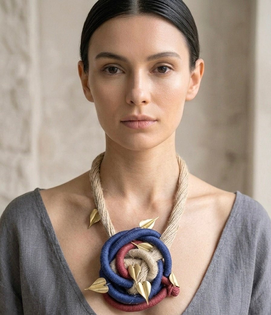 The Threaded Bloom Necklace - CiceroniNecklaceZaza by Somya