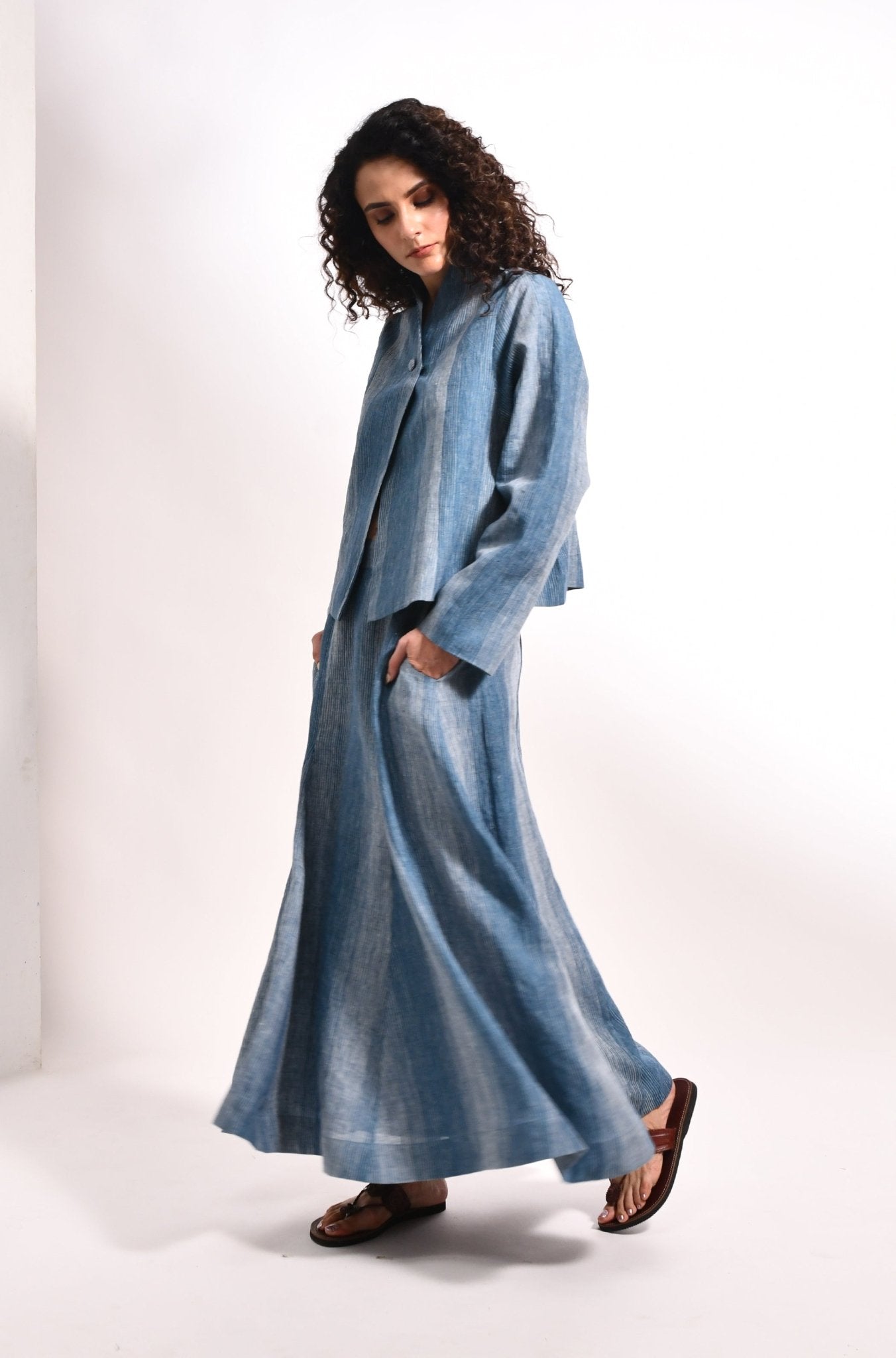 The Viginia Set - French Blue - CiceroniSkirt SetHiranya