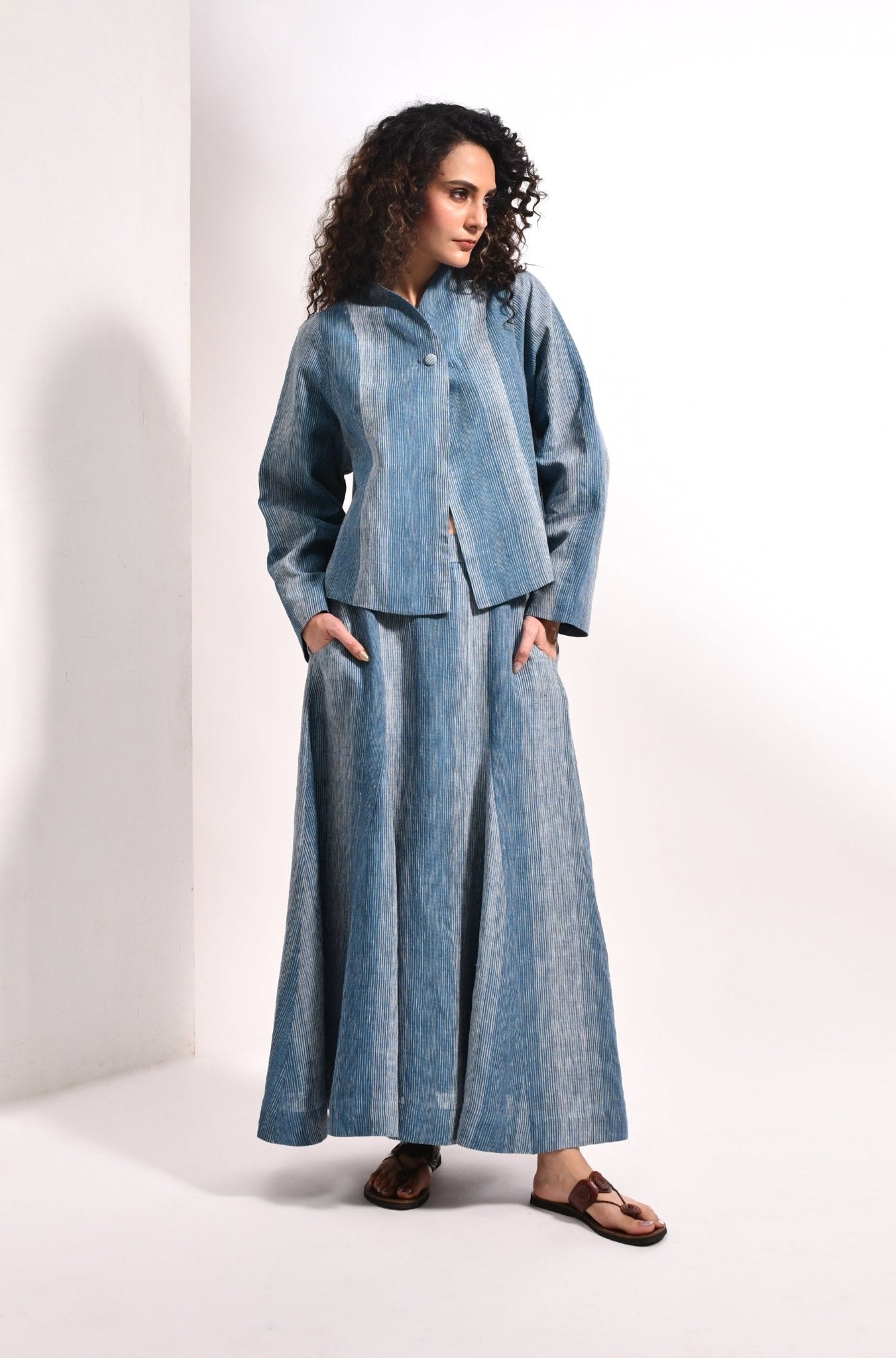 The Viginia Set - French Blue - CiceroniSkirt SetHiranya