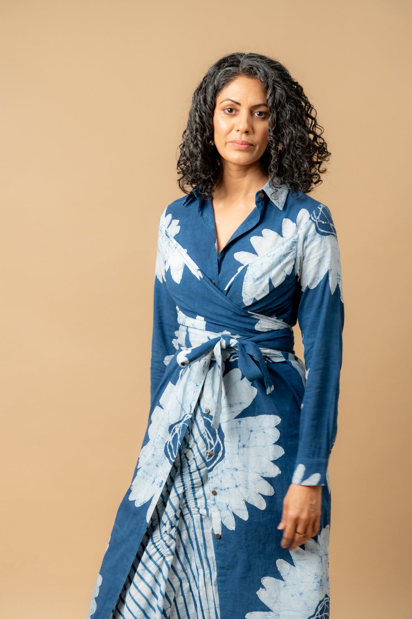 Thea Batik Flower Dress - CiceroniDressesDoodlage