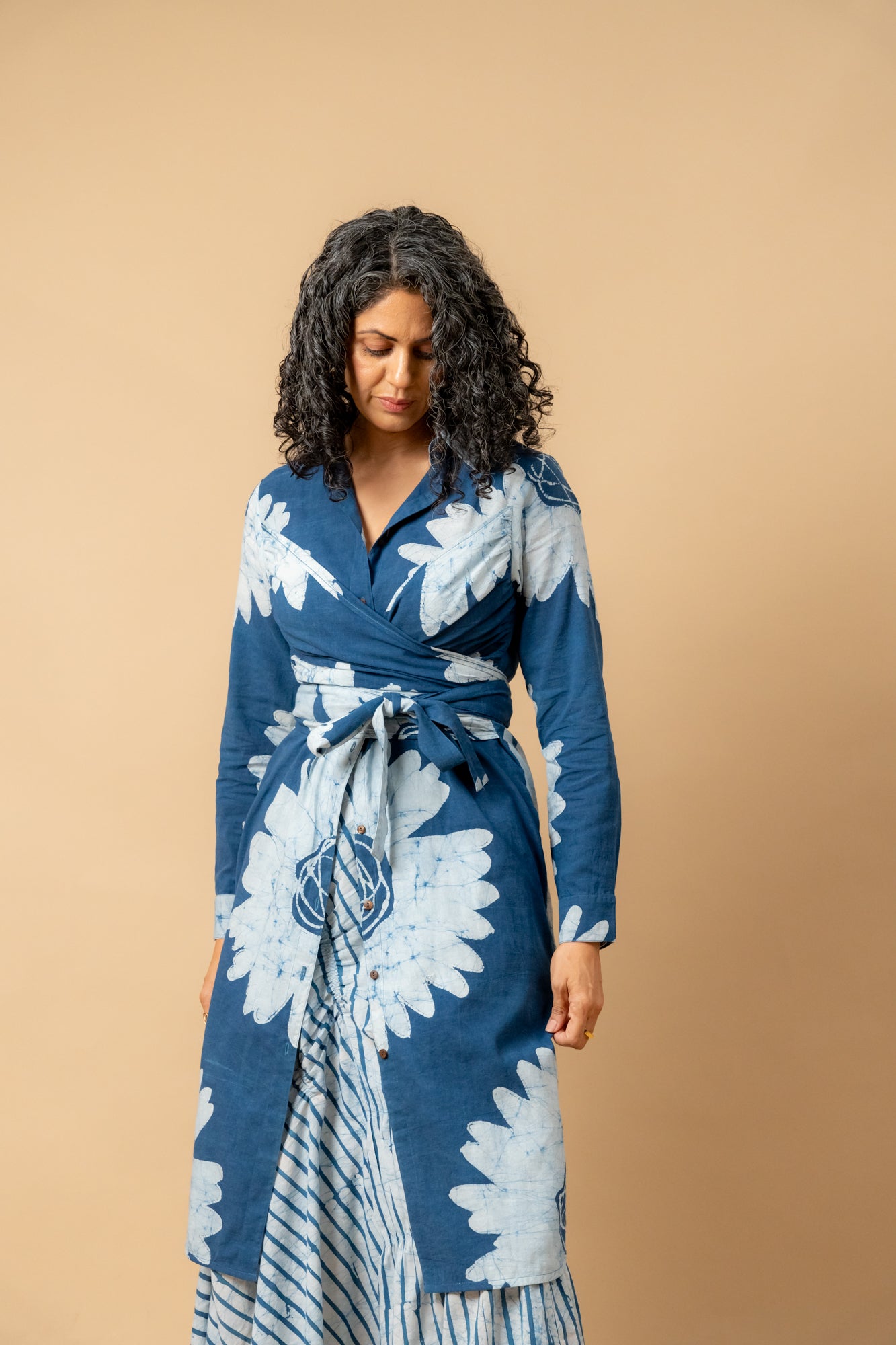 Thea Batik Flower Dress - CiceroniDressesDoodlage