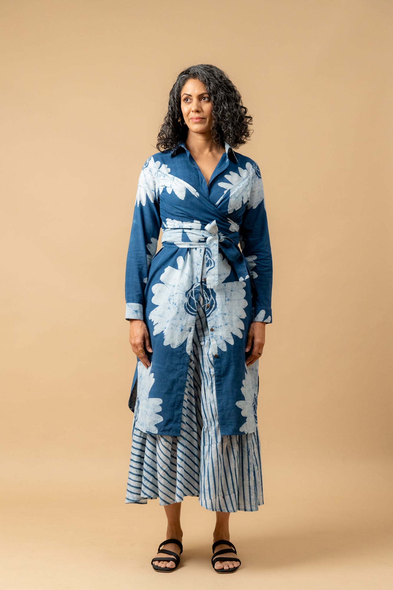 Thea Batik Flower Dress - CiceroniDressesDoodlage