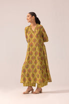 Thea Kurta Pant Set - Olive - CiceroniKurta Set, Everyday WearLabel Shreya Sharma
