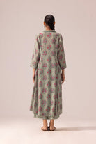 Thea Kurta Pant Set - Sage Green - CiceroniKurta Set, Everyday WearLabel Shreya Sharma