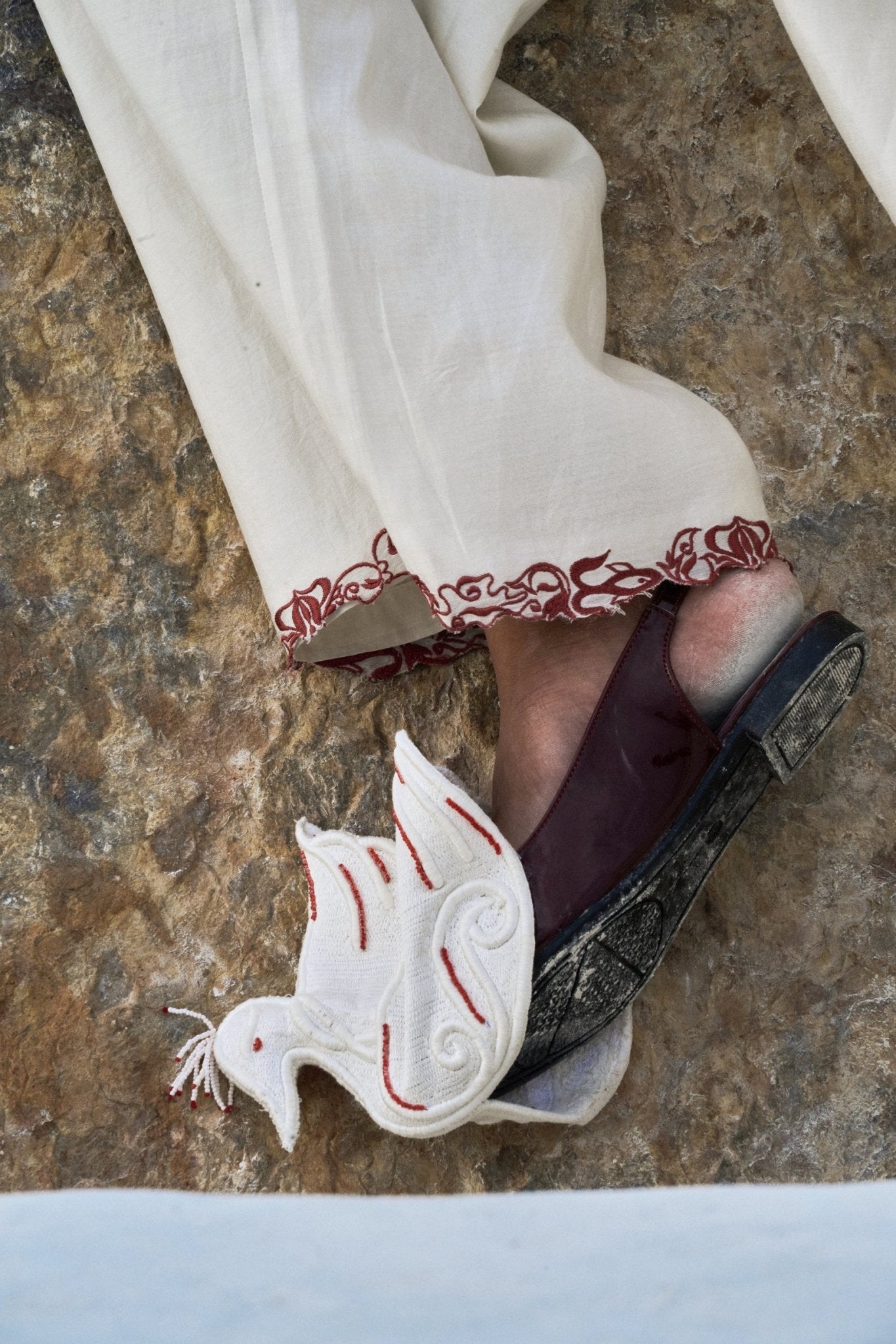 Thiri Embroidered Pants - CiceroniWomen PantsAhmev