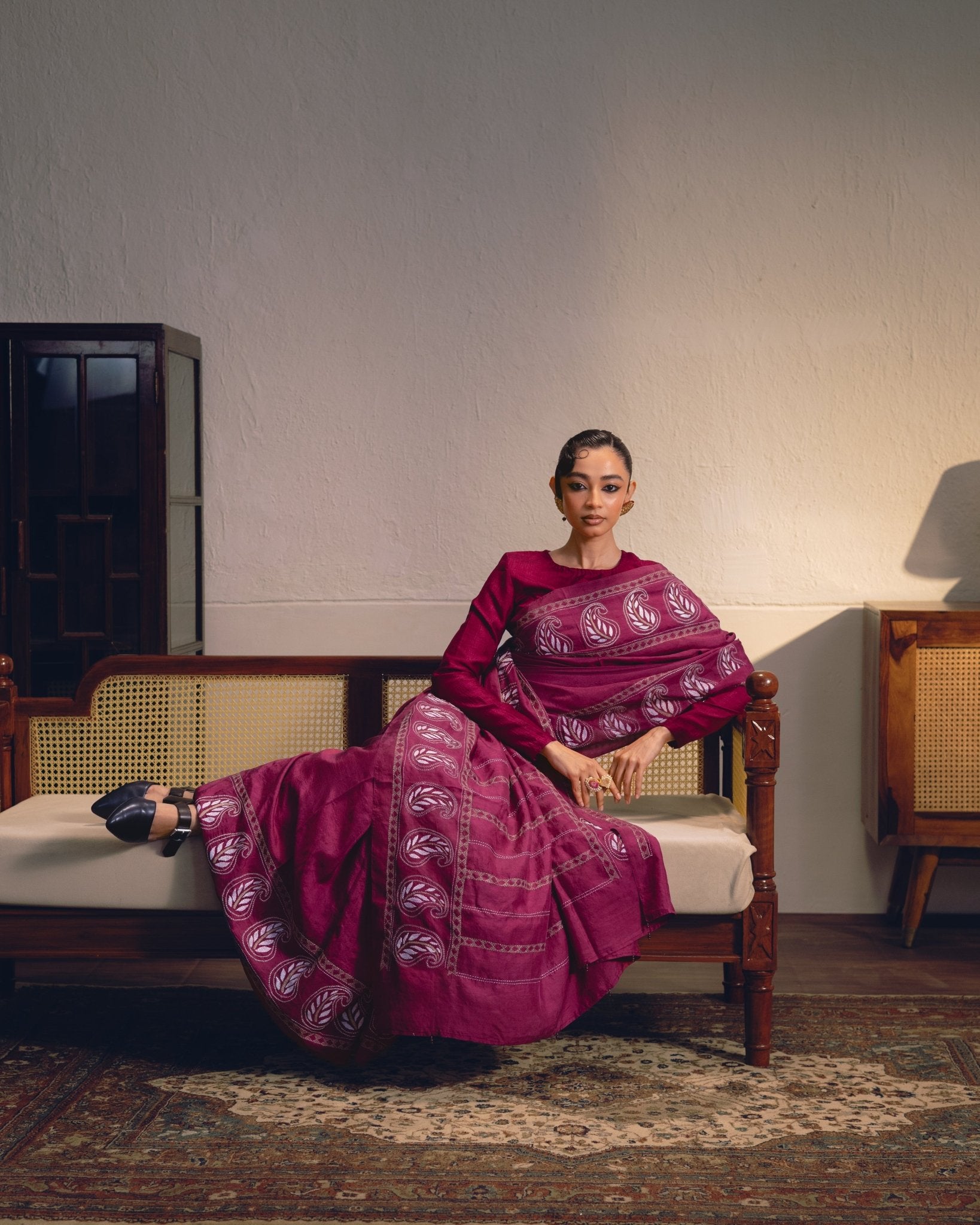 Thumri - Magenta - CiceroniSareeIra