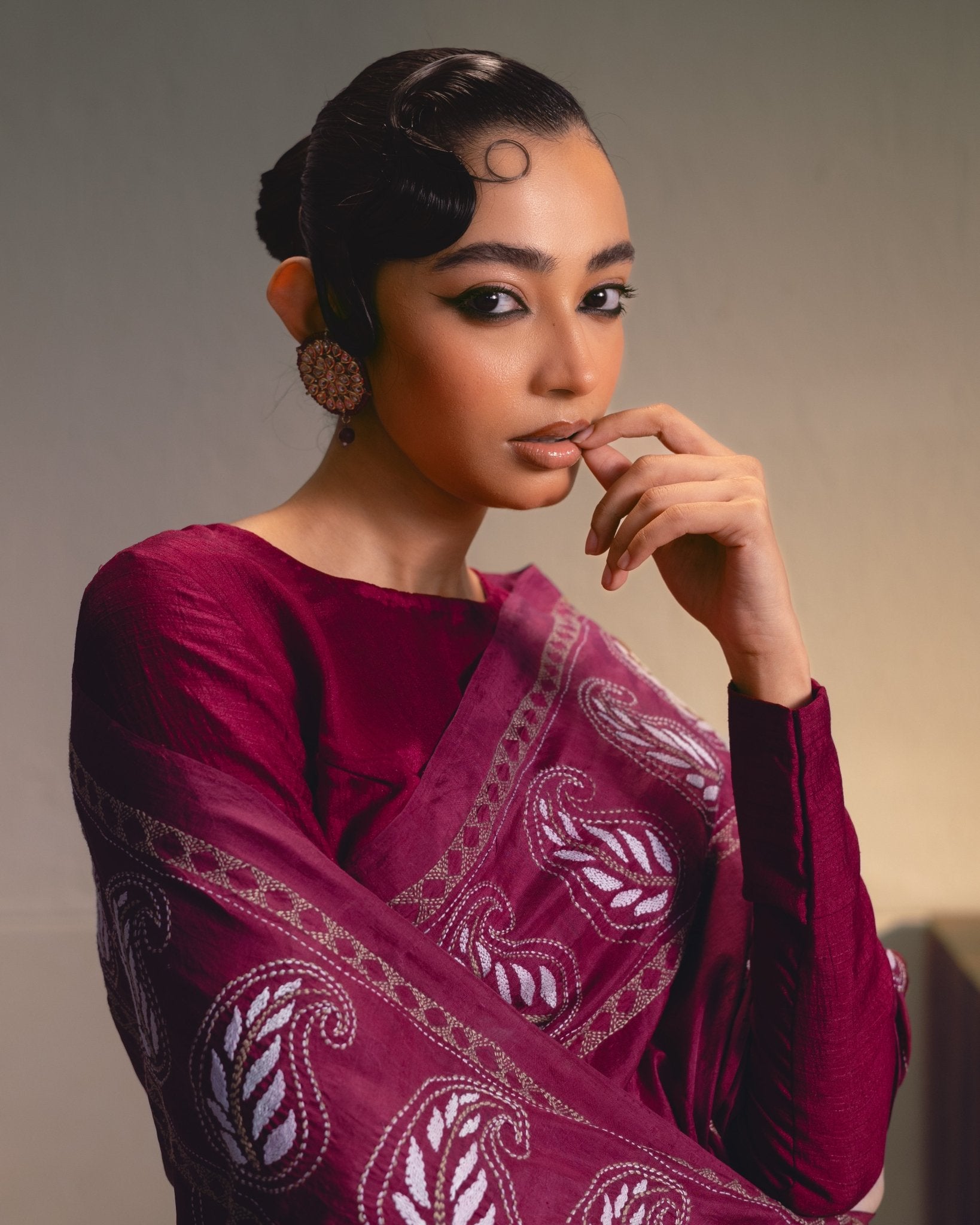 Thumri - Magenta - CiceroniSareeIra