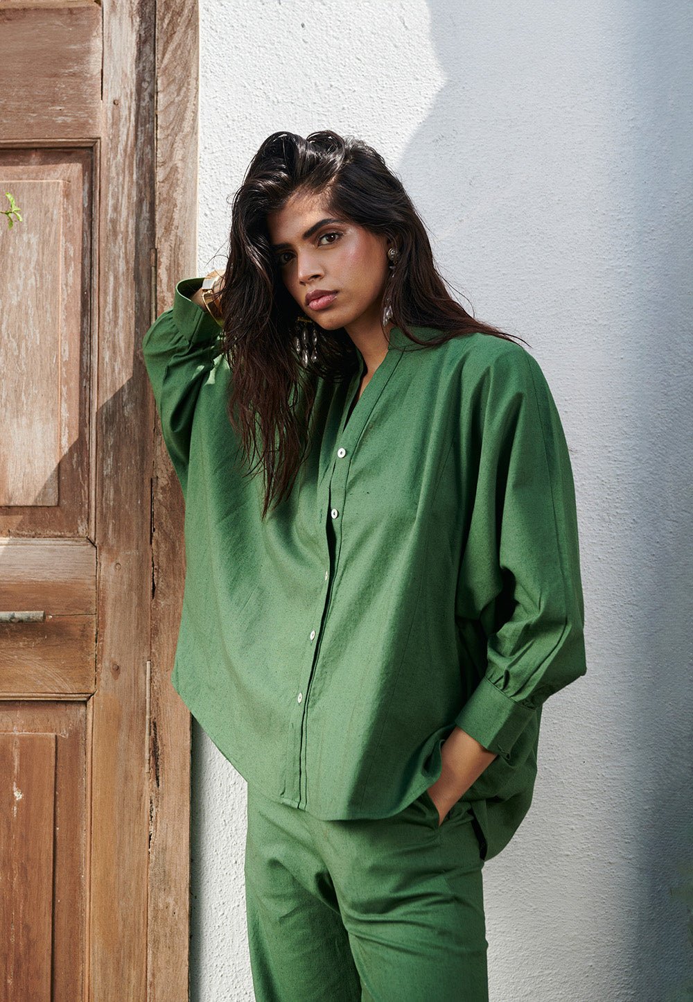 Thyme Co - Linen Dolman Shirt - CiceroniWomen ShirtsSaphed