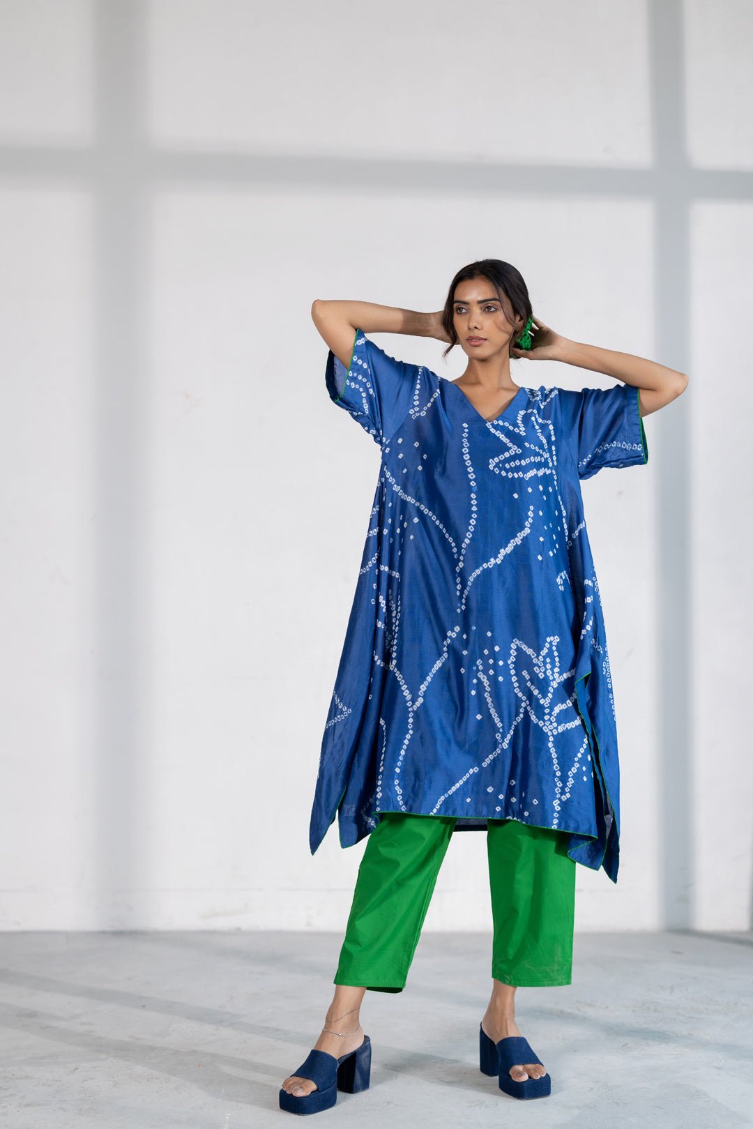 Tidepool Bandhani Kurta - CiceroniKurtaSilai Studio