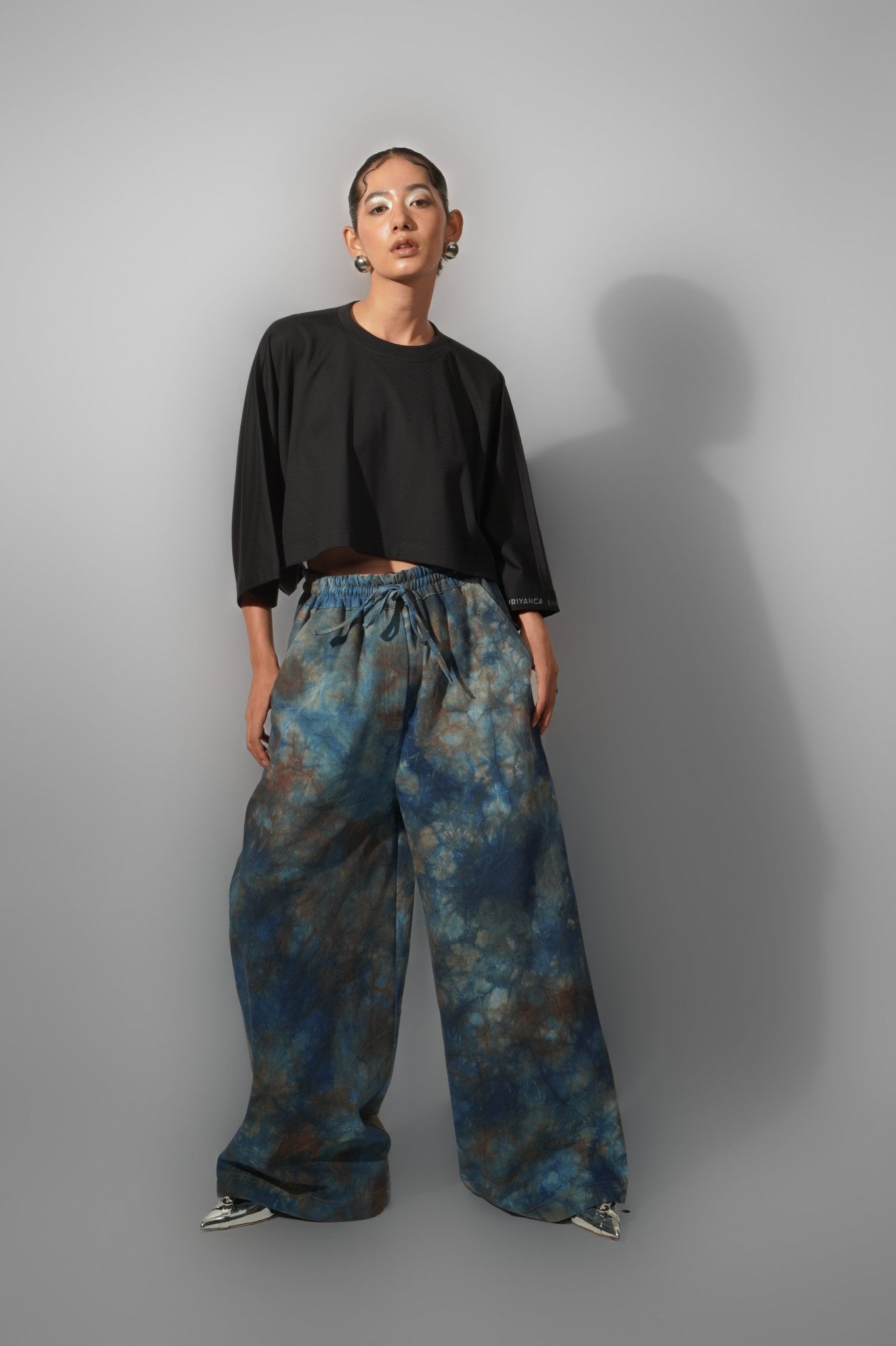Tie-Dye Denim Trousers - CiceroniTrousersPriyanca Khanna