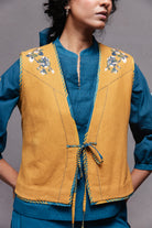 Tie up Vest Mustard - CiceroniVestSubbah
