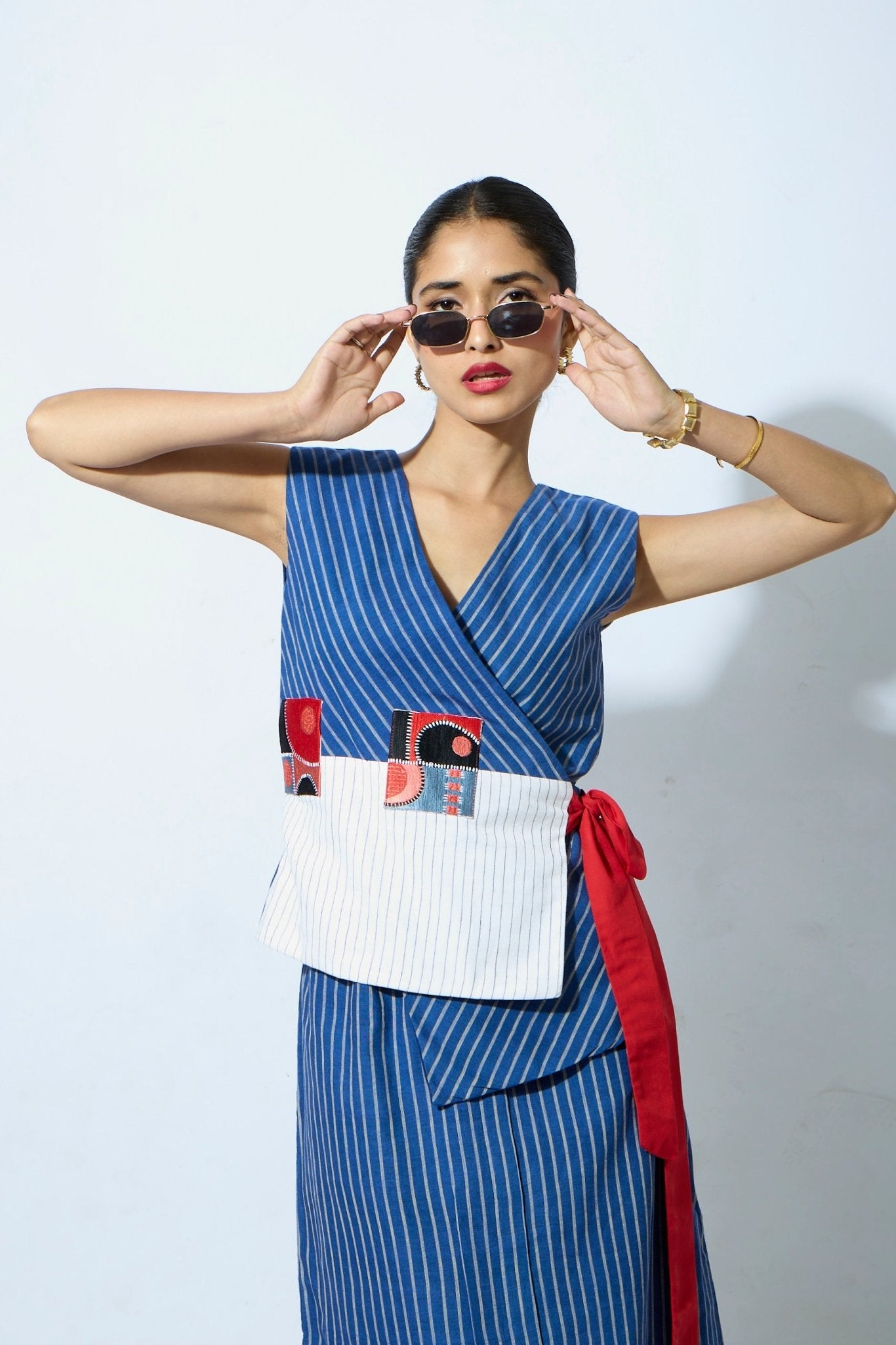 Transcendence Kimono Wrap set - CiceroniSkirt SetArtbeats by Keerthana