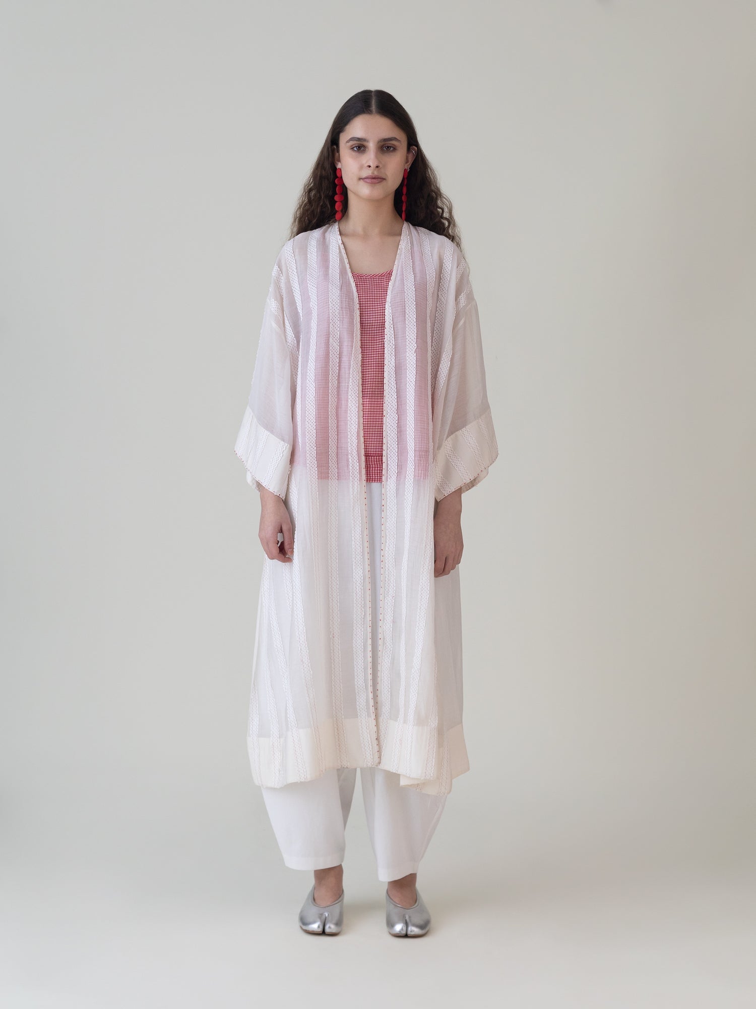 Tsukikabu White Overlay - CiceroniJacketsShades of India