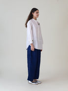 Tsukiyo White Shirt - CiceroniWomen ShirtsShades of India