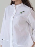 Tsukiyo White Shirt - CiceroniWomen ShirtsShades of India