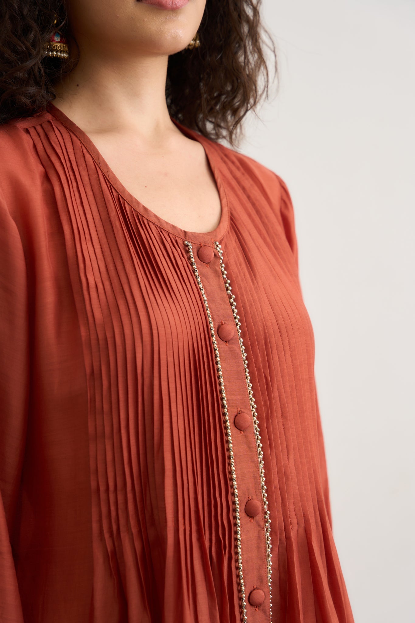 Tulip Kurta Set - Rust Orange - CiceroniKurta Set, Festive WearRAAS Life