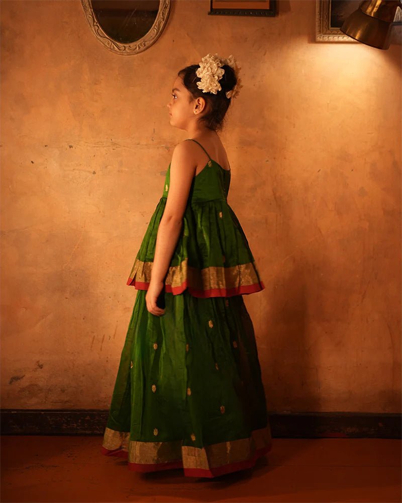 Tulsi Ethnic Pleated Top and Lehenga Set - CiceroniLehenga SetLove The World Today