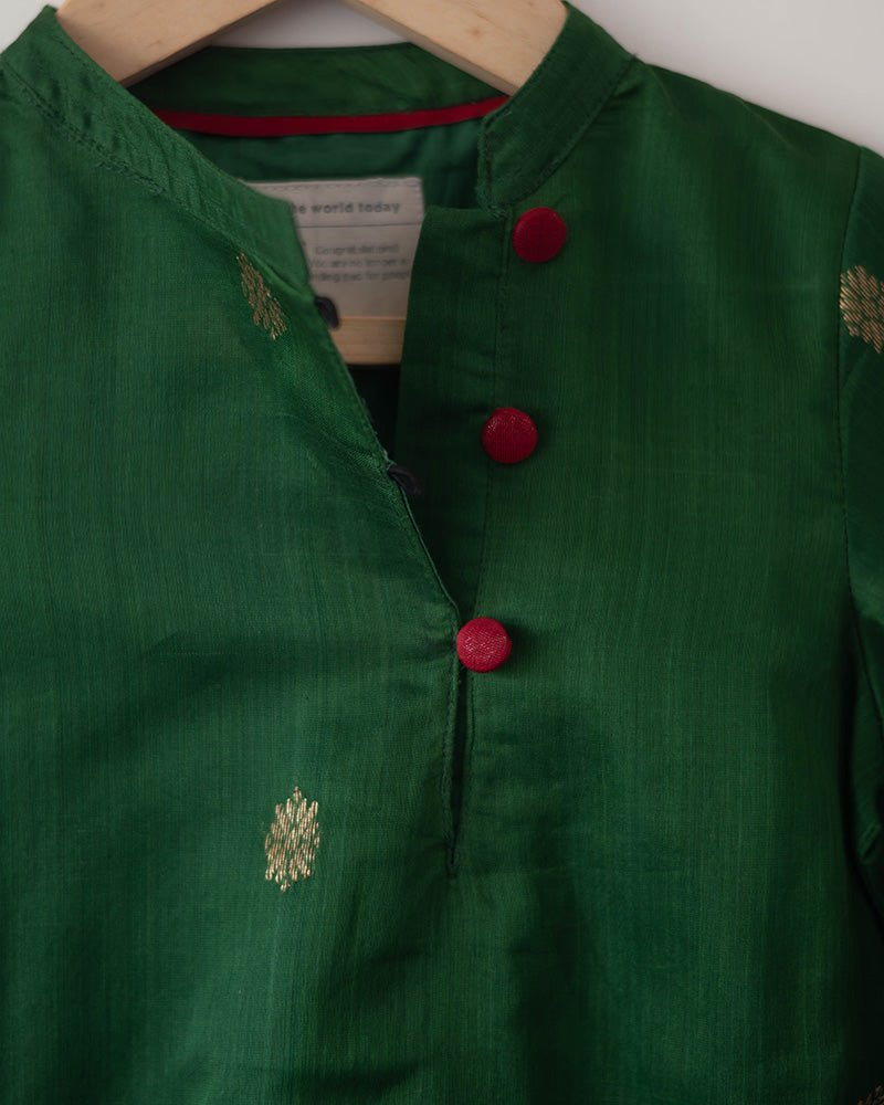 Tulsi Green Boys Ethnic Kurta - CiceroniKurta, Festive WearLove The World Today