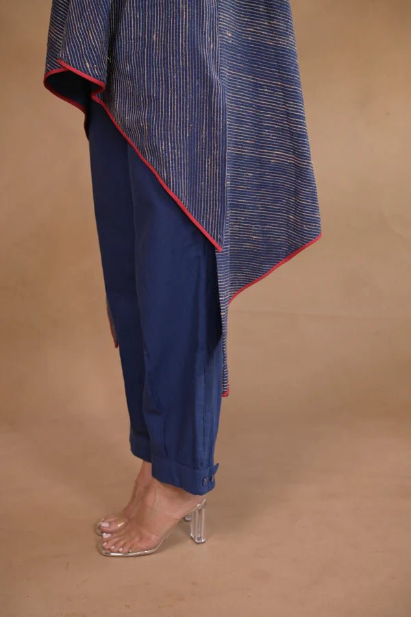 Tunic, bias high low in tassar X kalacotton - CiceroniTunicsRang by Rajvi