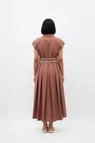 Tuscan Red - Ivory Skater Dress - CiceroniDressesNeora by NC