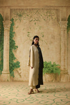 Twain Kurta Set - Charcoal Grey and Beige - CiceroniKurta Set, Festive WearKhyati Rughani