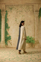 Twain Kurta Set - Charcoal Grey and Beige - CiceroniKurta Set, Festive WearKhyati Rughani