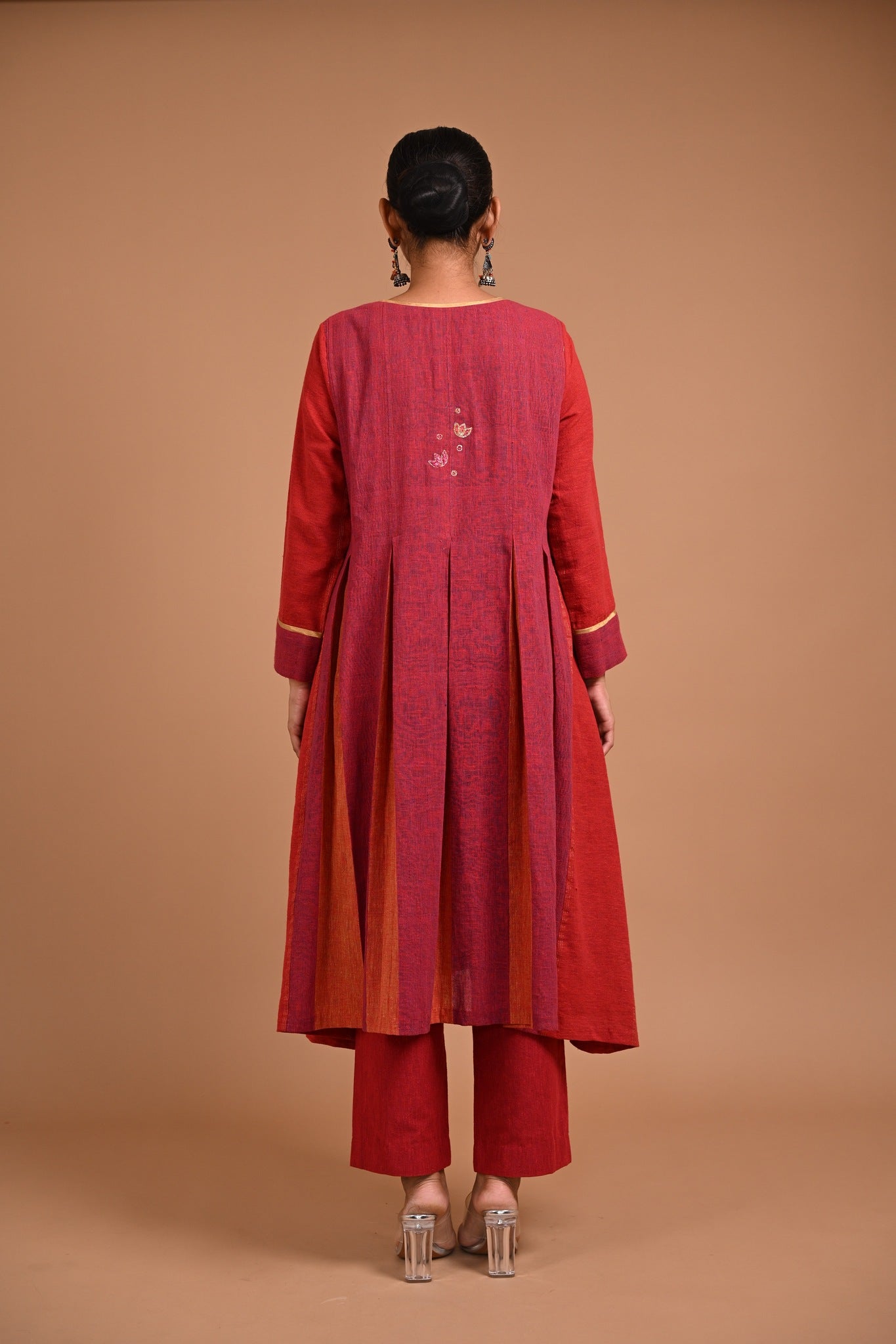 Ulhas Kurta in Red - CiceroniKurta, Festive WearRang by Rajvi