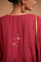 Ulhas Kurta in Red - CiceroniKurta, Festive WearRang by Rajvi