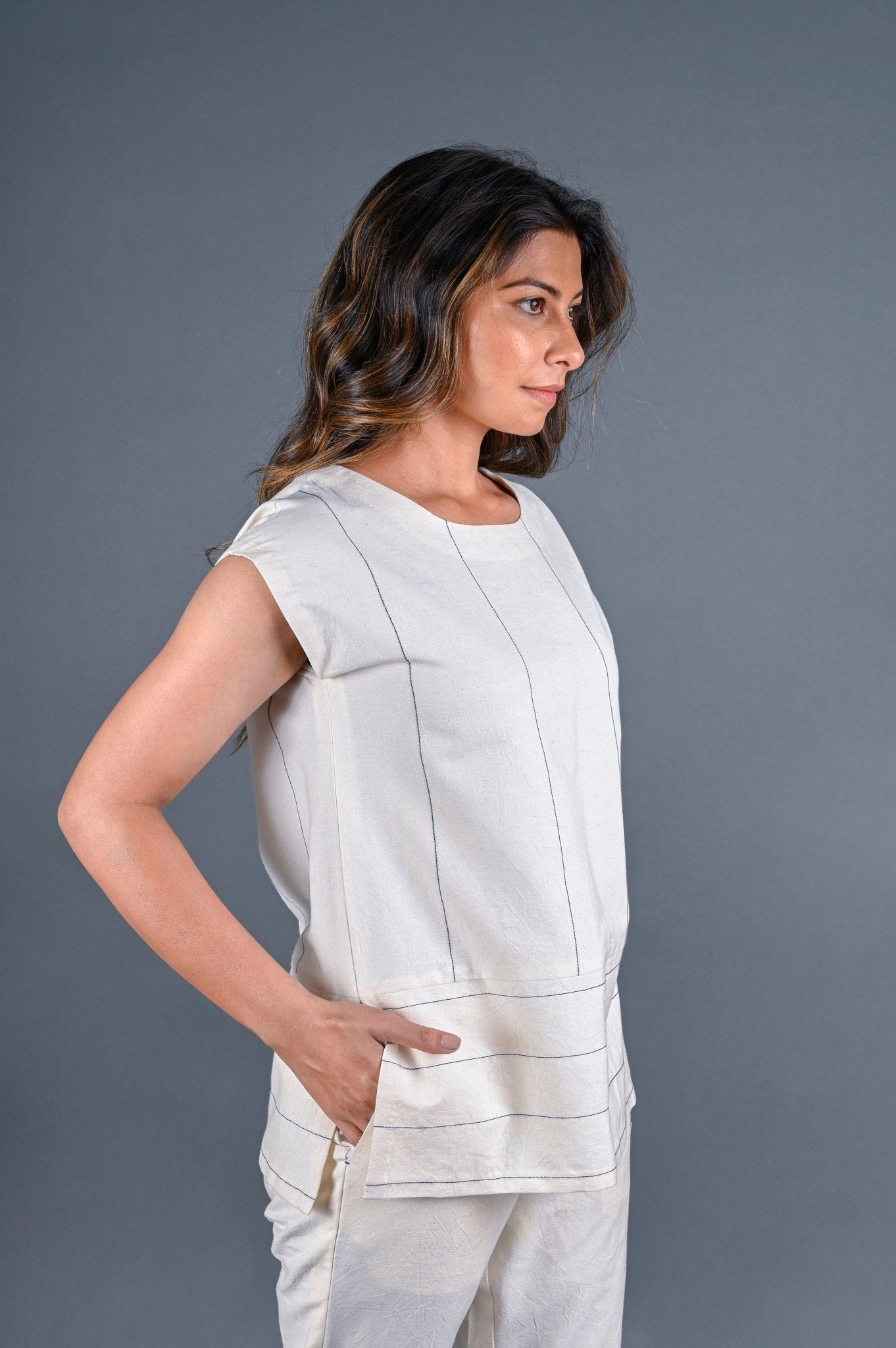Uncut Tunic - CiceroniTopsRang by Rajvi