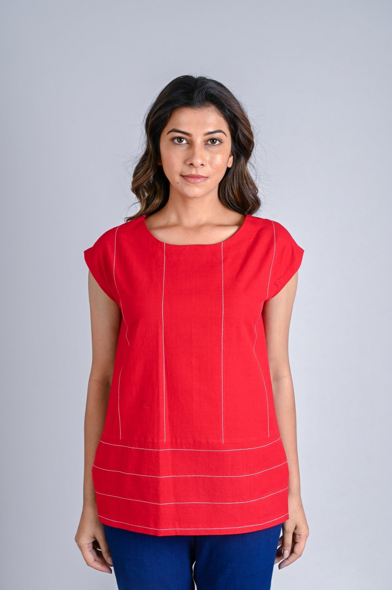 Uncut Tunic - CiceroniTopsRang by Rajvi