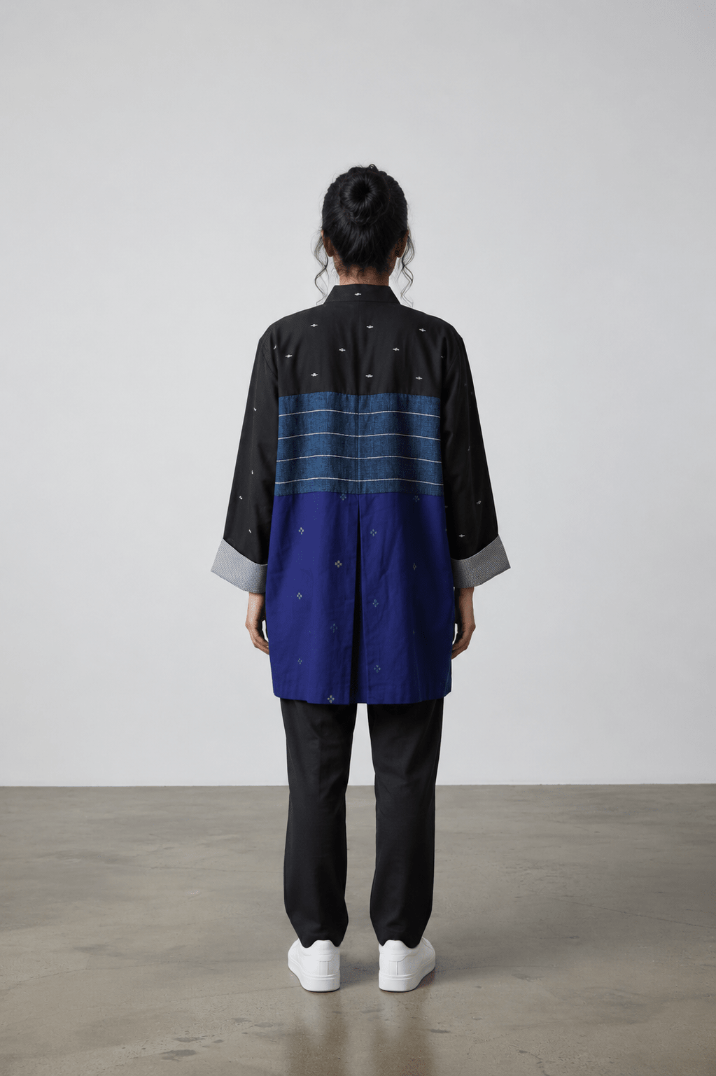 Unisex Patch Shirt – Pixel Black Jamdani - CiceroniWomen ShirtsBhomra