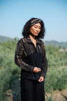 Upcycled Arizona Shirt - Black Copper - CiceroniWomen ShirtsThe Terra Tribe