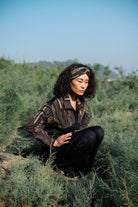 Upcycled Arizona Shirt - Black Copper - CiceroniWomen ShirtsThe Terra Tribe