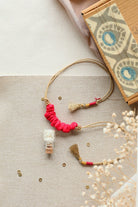 Upcycled Artisanal Rakhi - Pink - CiceroniRakhiLukka Chuppi