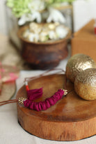 Upcycled Artisanal Rakhi - Violet - CiceroniRakhiLukka Chuppi