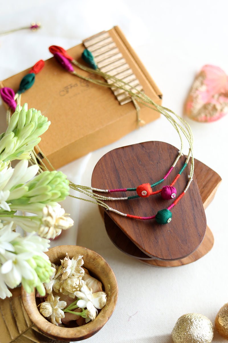 Upcycled Artisanal Rakhis - Set of 3 - CiceroniRakhiLukka Chuppi