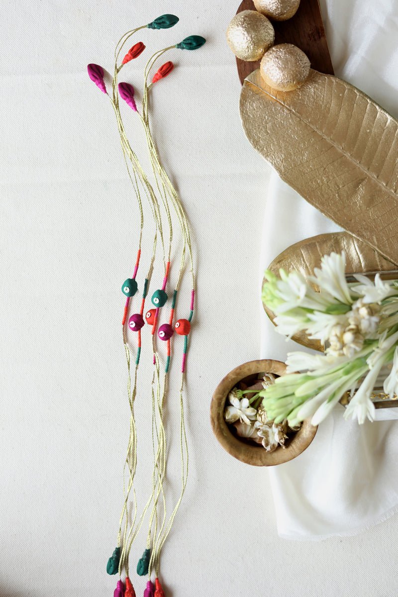 Upcycled Artisanal Rakhis - Set of 6 - CiceroniRakhiLukka Chuppi