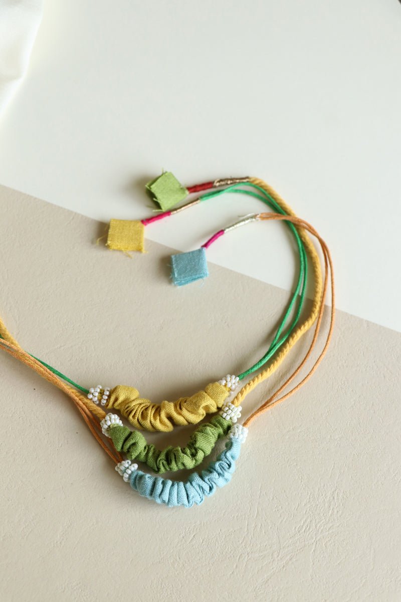 Upcycled Artisanal Scrunched Rakhis - Set of 3 - CiceroniRakhiLukka Chuppi