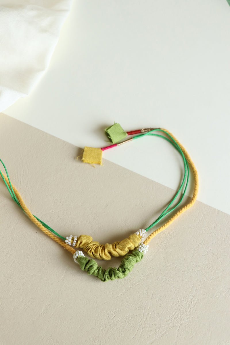 Upcycled Artisanal Scrunched Rakhis - Set of 3 - CiceroniRakhiLukka Chuppi