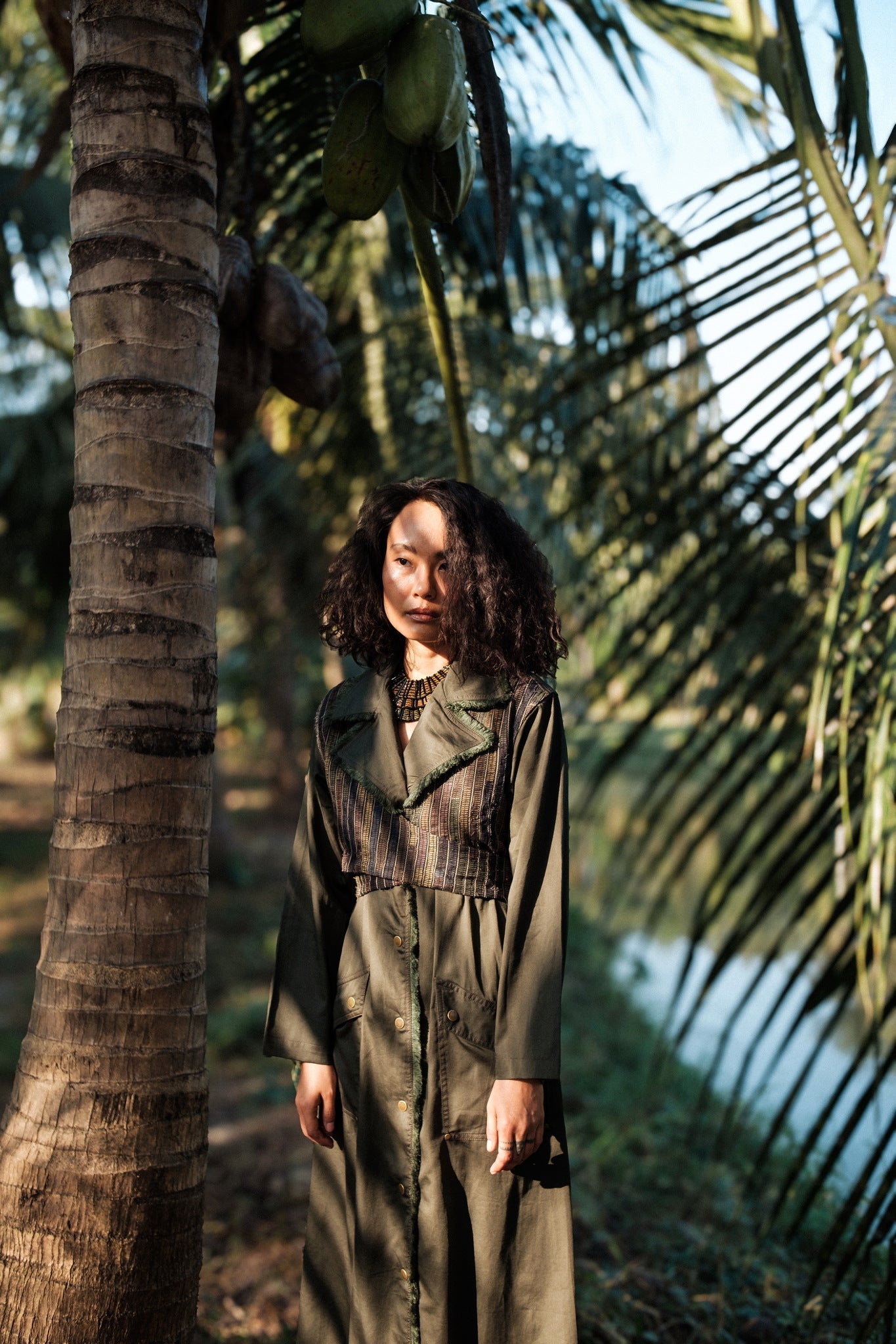 Upcycled Copenhagen Trench - Black Copper - CiceroniTrench CoatThe Terra Tribe