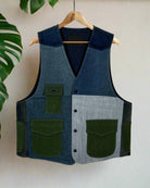 Upcycled Denim Gilet Jacket | 182 - CiceroniJacketsUn Denim
