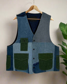 Upcycled Denim Gilet Jacket | 183 - CiceroniJacketsUn Denim