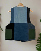 Upcycled Denim Gilet Jacket | 193 - CiceroniJacketsUn Denim