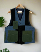 Upcycled Denim Gilet Jacket | 196 - CiceroniJacketsUn Denim