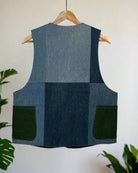 Upcycled Denim Gilet Jacket | 196 - CiceroniJacketsUn Denim