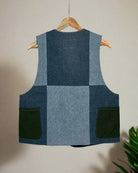 Upcycled Denim Gilet Jacket | 197 - CiceroniJacketsCiceroni