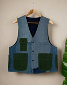 Upcycled Denim Gilet Jacket | 198 - CiceroniJacketsUn Denim