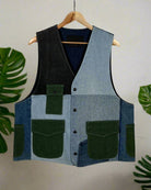 Upcycled Denim Gilet Jacket | 199 - CiceroniJacketsUn Denim