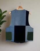 Upcycled Denim Gilet Jacket | G171 - CiceroniJacketsUn Denim